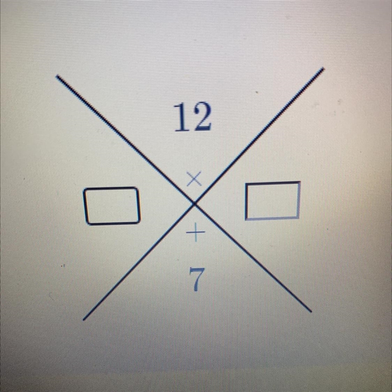 Write two numbers that multiply to the value on top and add to the value on bottom-example-1