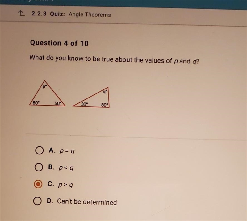 What do you know to be true about the values of a and b​-example-1