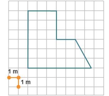 The drawing shows the irregular figure that is the outline of the swimming pool in-example-1