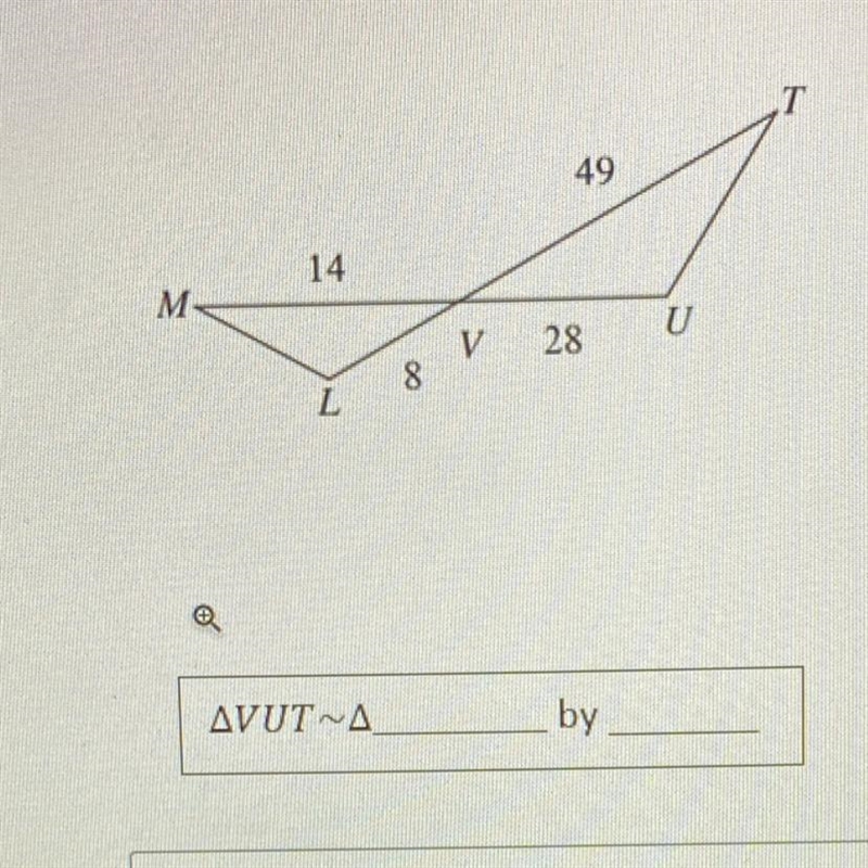 Determine if the figures are similar. If they are similar, complete the similarity-example-1