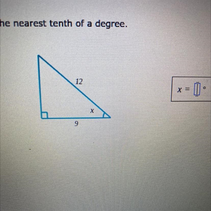 Find x. Round your answer to the nearest tenth of a degree.-example-1