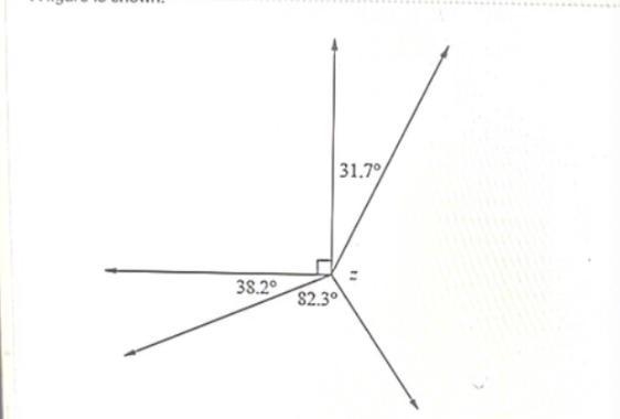 What is the measure, in degrees, of angle z? I’m not going to show answer options-example-1