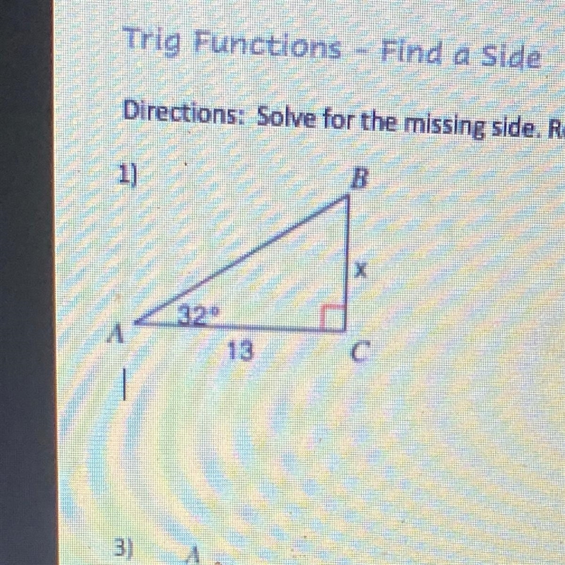 Solve for the missing side ?-example-1