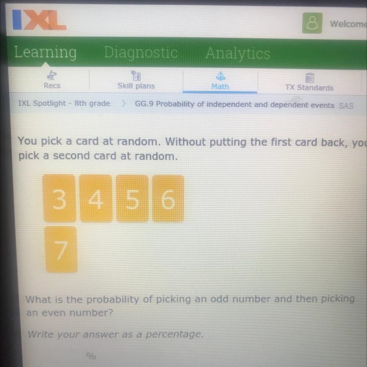 You pick a card at random. Without putting the first card back, you pick a second-example-1