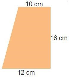 What is the area of the trapezoid? 176 cm2 192 cm2 208 cm2 224 cm2-example-1