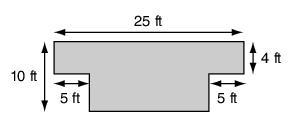 How many square feet of carpet are needed to cover the room shown in the figure below-example-1