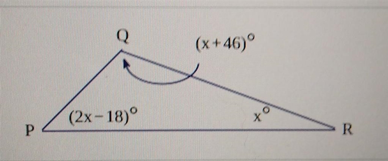 For the figure shown below, find the value of the variable and the measures of the-example-1