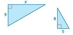 The figures are similar. Find x.-example-1