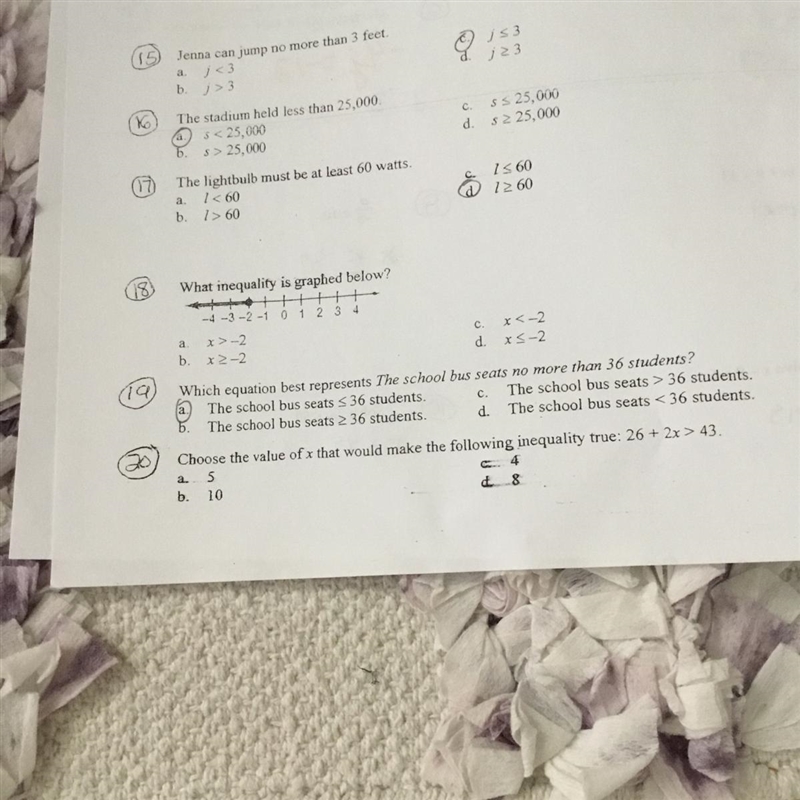 Can someone help me with 18 and 20 please-example-1