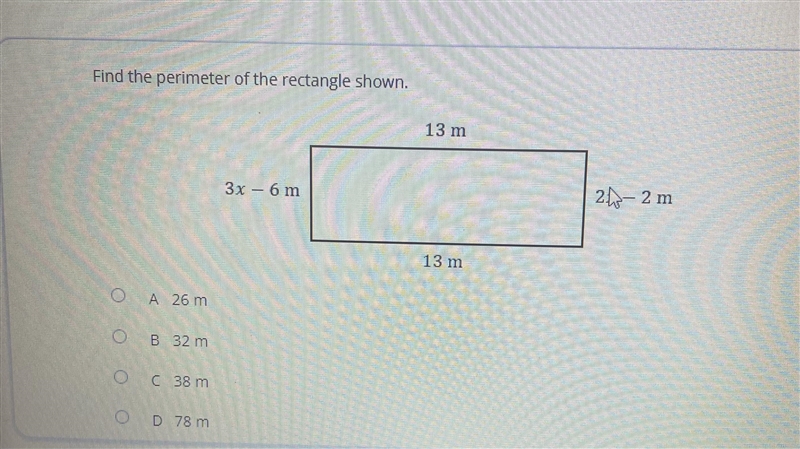 Find the perimeter of rectangle shown-example-1