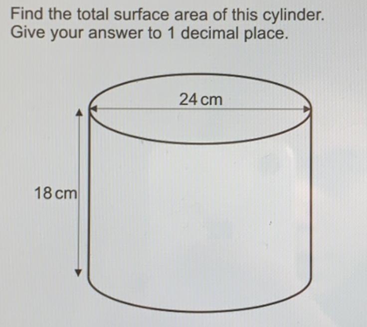 Find the total surface area of this cylinder. Give your answer to 1 decimal place-example-1