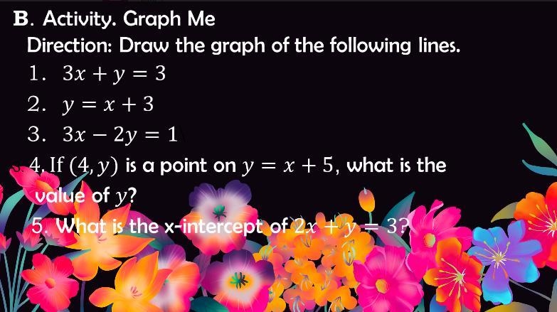 Draw the graph on the following lines.-example-1