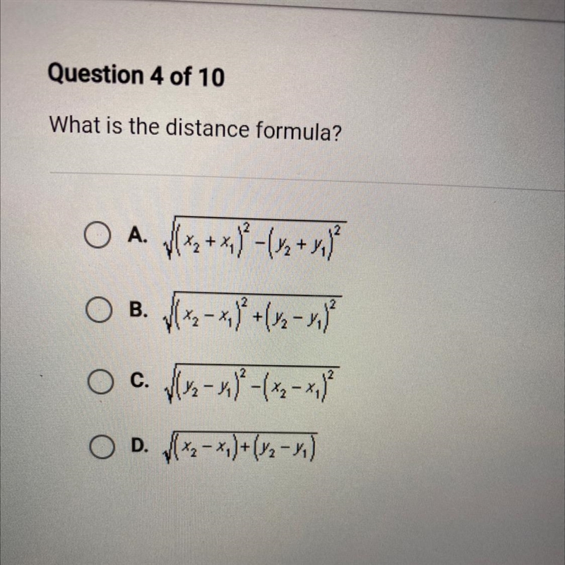 What is the distance formula?-example-1