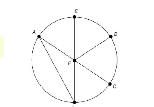 Which line segment is a diameter of circle F? BA¯¯¯¯¯ FE¯¯¯¯¯ AC¯¯¯¯¯ EC¯¯¯¯¯-example-1