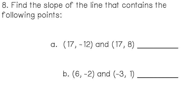 Find the slope of the line that contains the following points.-example-1