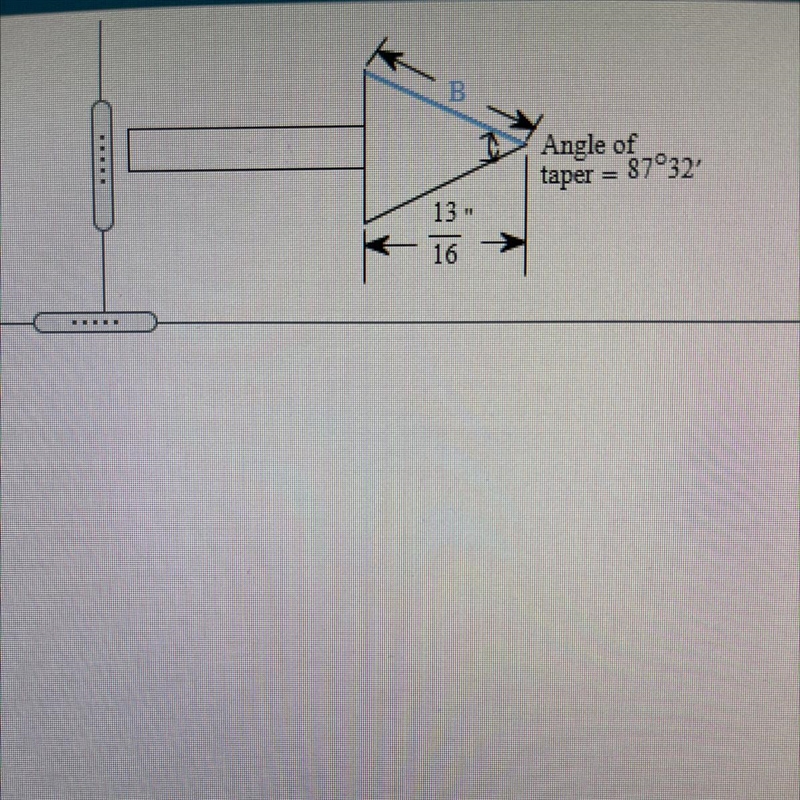 I need to find the distance B in the special counter sink shown-example-1