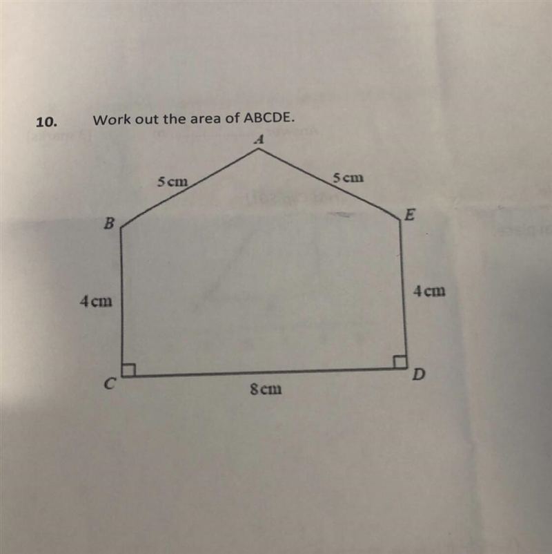 Work out the area of ABCDE.-example-1