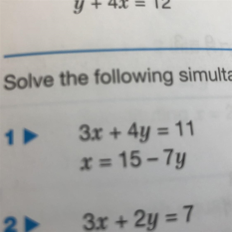 Can someone just help me with this simultaneous equations with substitution. I’ve-example-1