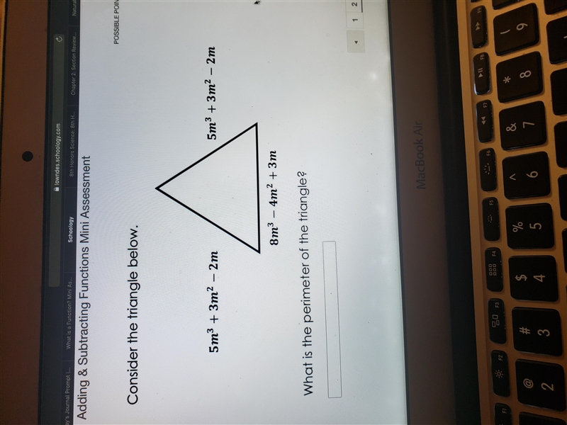 How to find the perimeter of a triangle? An image is attached.-example-1