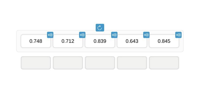 Arrange the decimal numbers from largest to smallest.-example-1