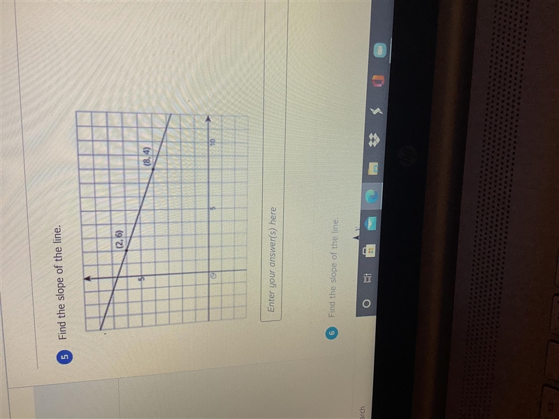 Find the slope of the line-example-1