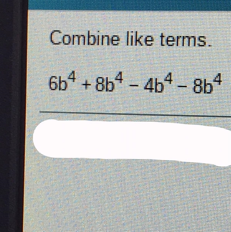 Algebra Combine like terms-example-1