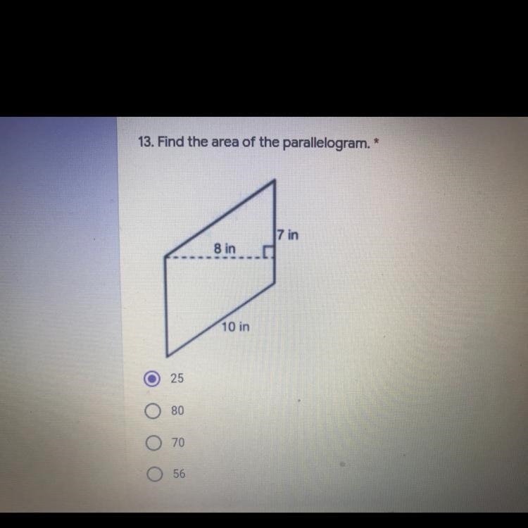 13. Find the area of the parallelogram.-example-1