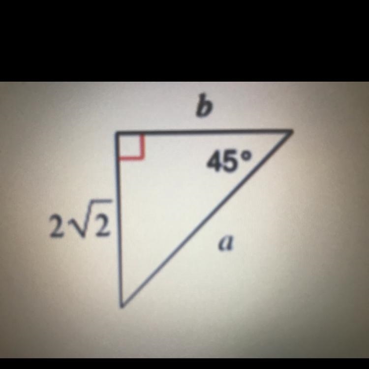 3. Find the missing side lengths. Leave your answers as radicals in simplest form-example-1