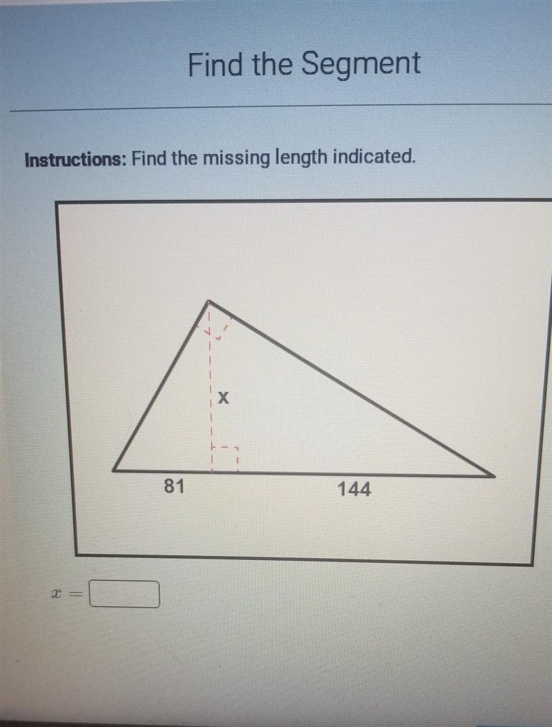 Find the missing length indicated​-example-1