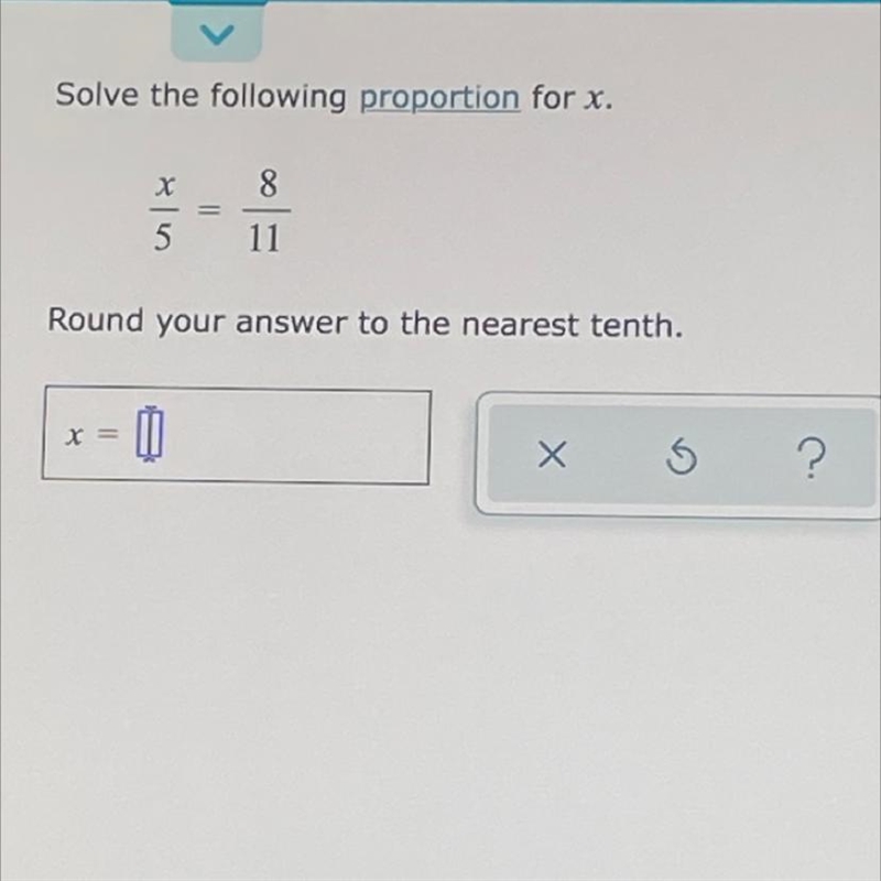 Help please ! solve for x and round the answer to the nearest tenth. need it asap-example-1