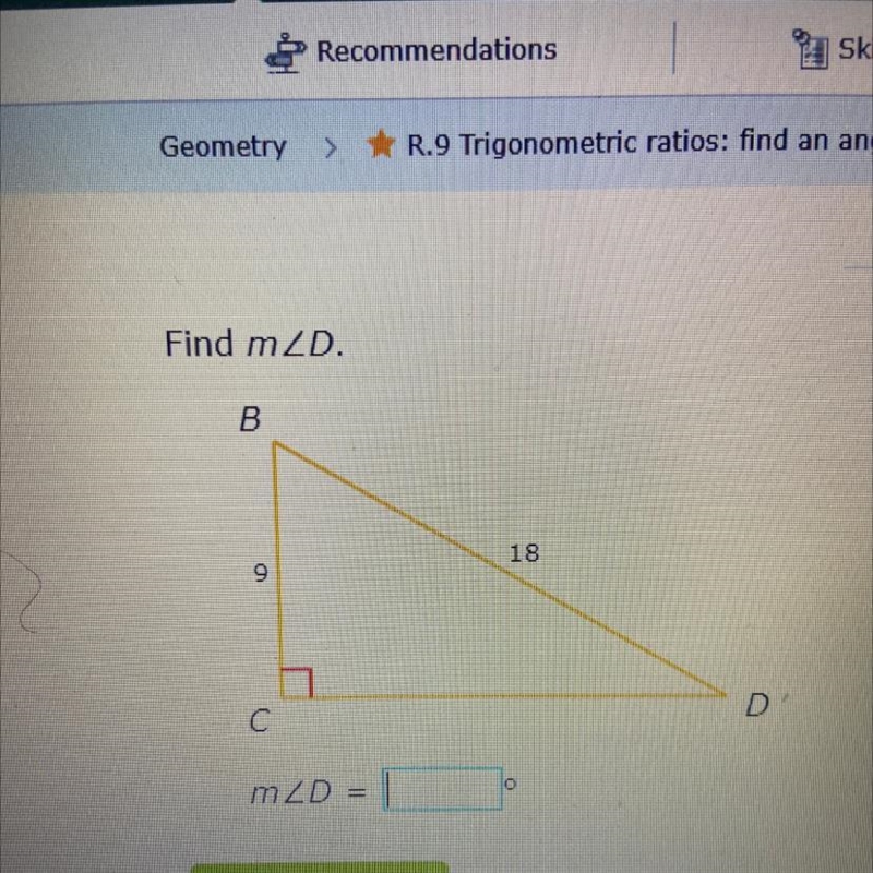 Find the measure of angle D-example-1