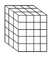 Find the volume of the following figure using unit cubes.-example-1