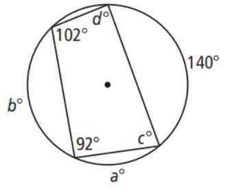 Solve for the unknowns. a, b , c ,d-example-1