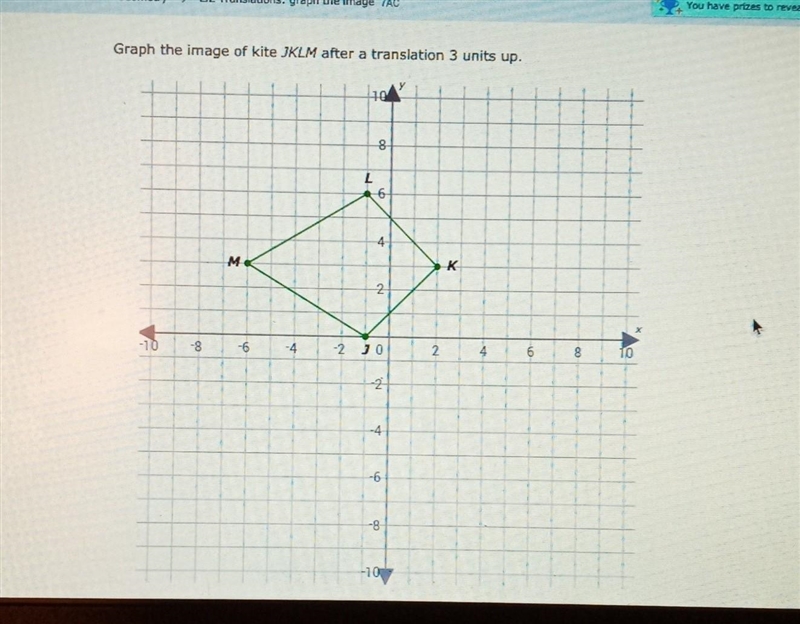 Graph the image of kite JKLM after a translation 3 units up.​-example-1