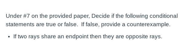 100 points!!! Decide if the following conditional statements are true or false. If-example-1