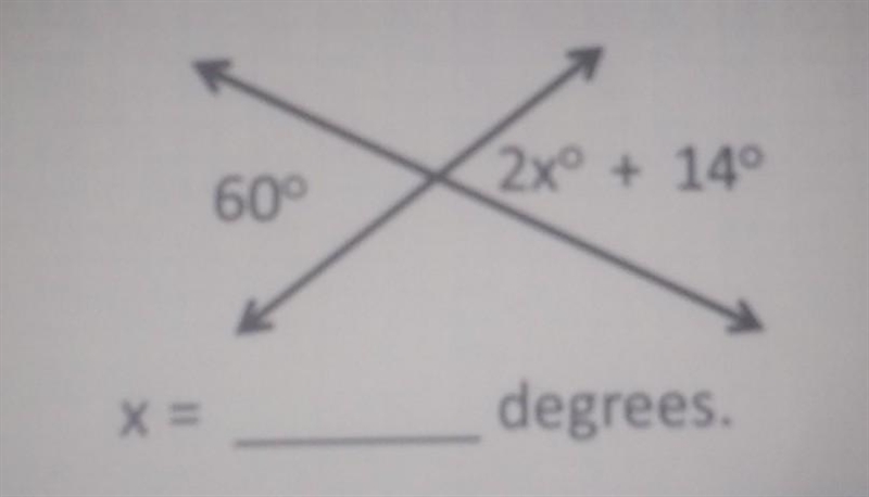 60° 2x + 149 degrees​-example-1