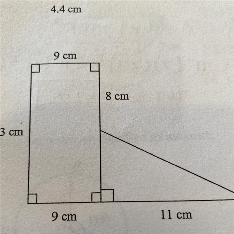 Find the area. the figure is not drawn to scale.-example-1