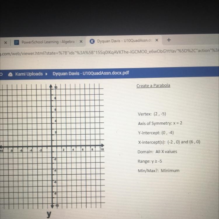 Quadratics need help making parabola-example-1