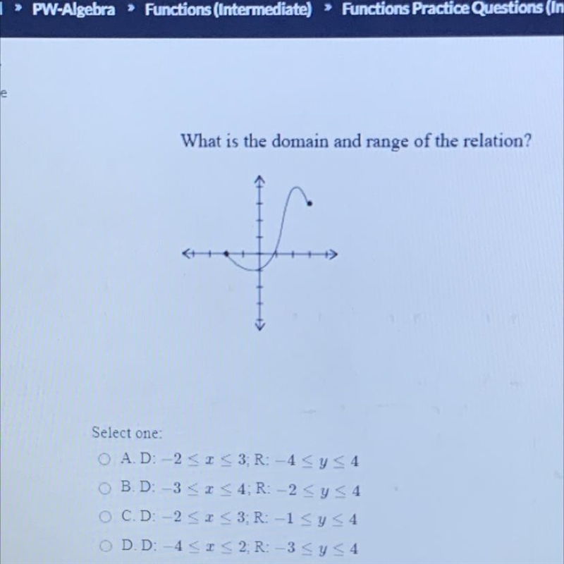 What is the domain and range of the relation?-example-1