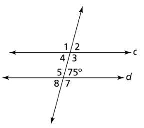 What are the measures of ∠1 and ∠2? Show your work or explain your answers.-example-1