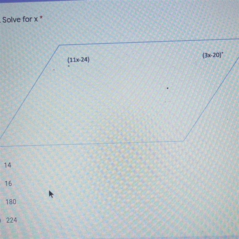 Solve for x* (11x-24) (3x-20)-example-1