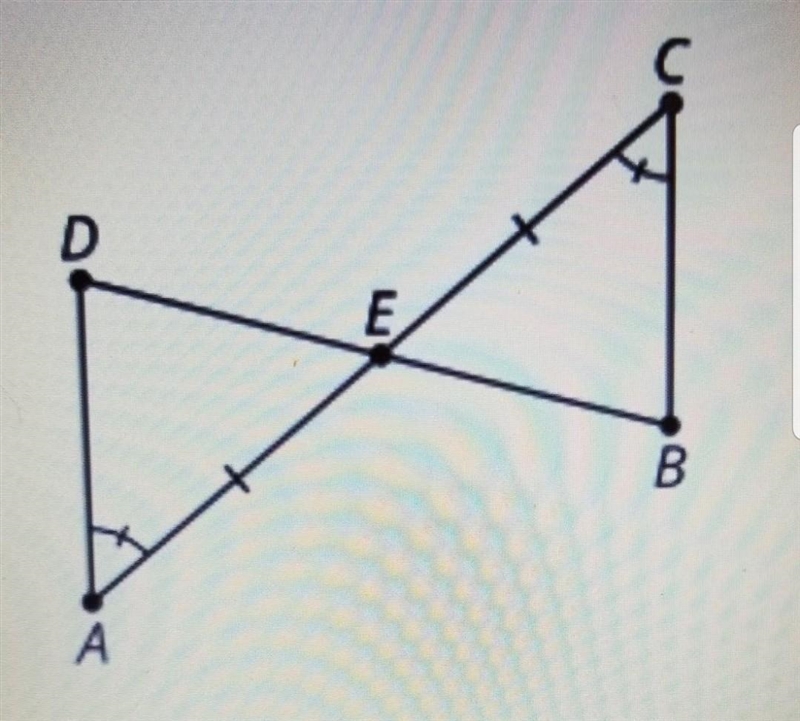 What is the triangles congruence theorem could you use to prove the triangle ADE is-example-1