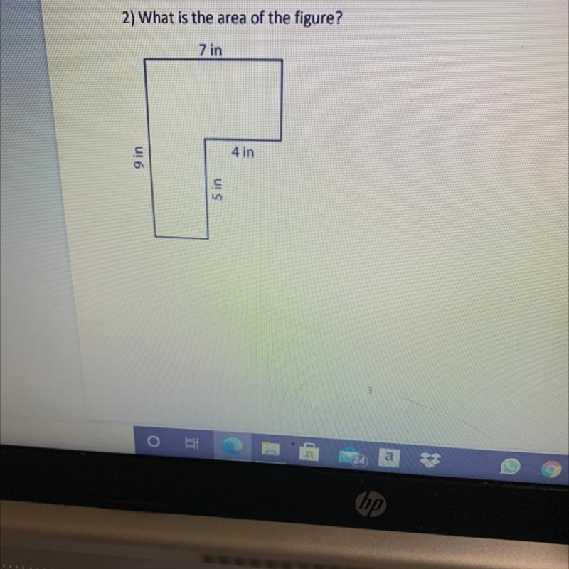 2) What is the area of the figure?-example-1