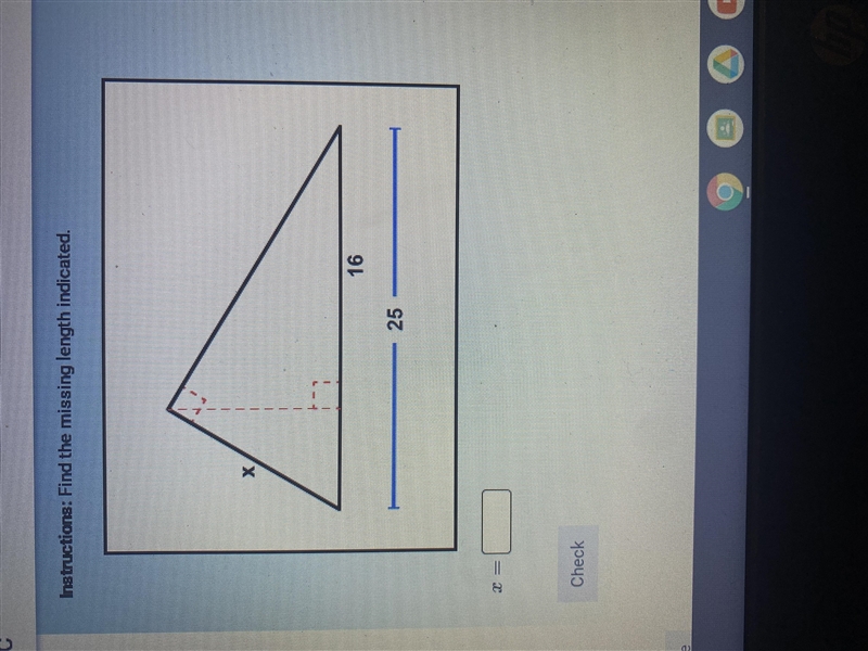 Find the missing length indicated-example-1