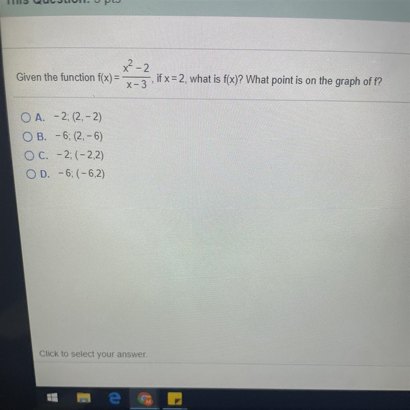 What is f(x)? What point is on the graph of f?-example-1