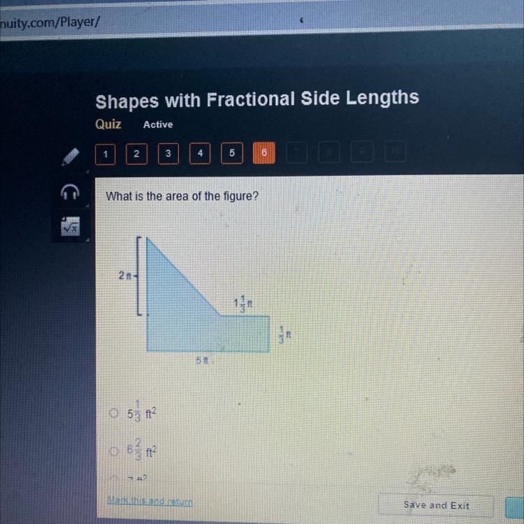 What is the area of the figure?-example-1