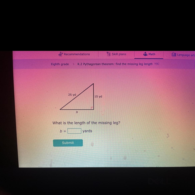 Pythagorean theorem-example-1