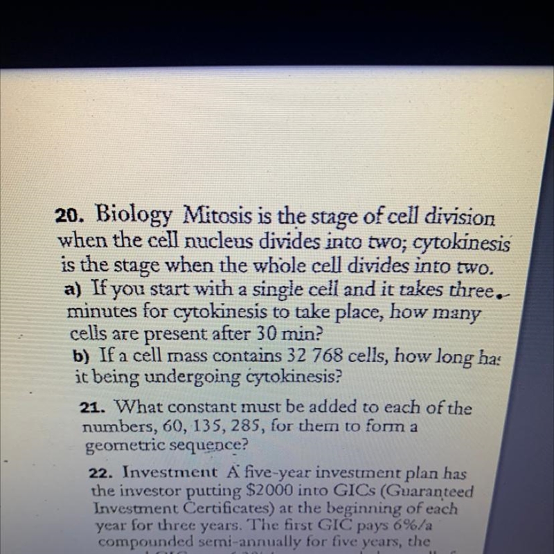 Question 20 plz show ALL STEPS and hurry PLEASE-example-1