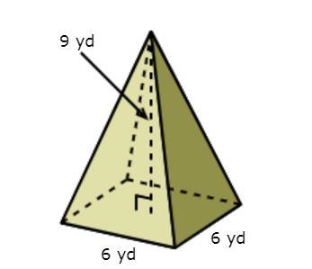 Which shape is the base of the pyramid shown below? A triangle B square-example-1