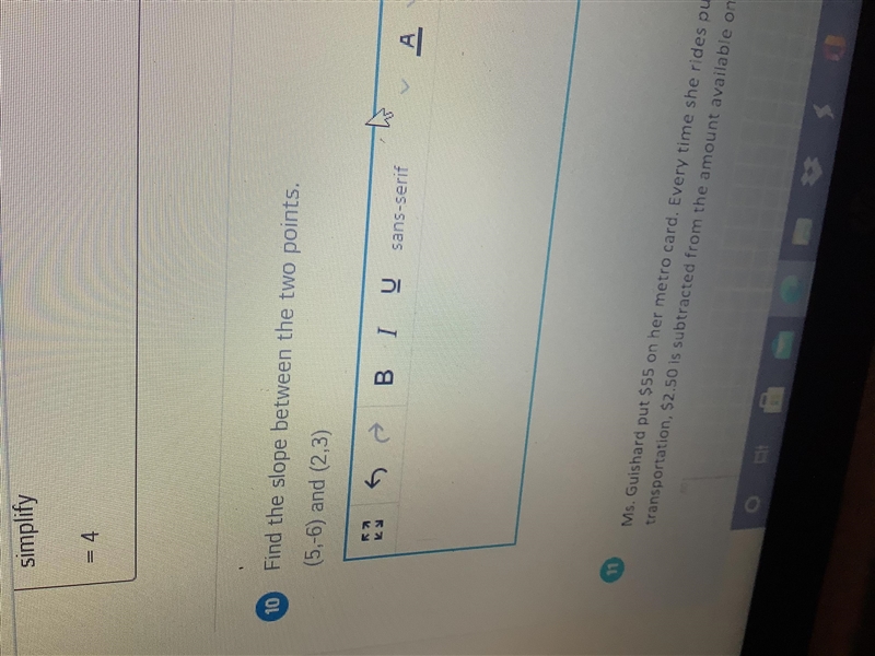 Find the slope between the points-example-1